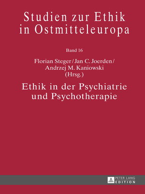 cover image of Ethik in der Psychiatrie und Psychotherapie